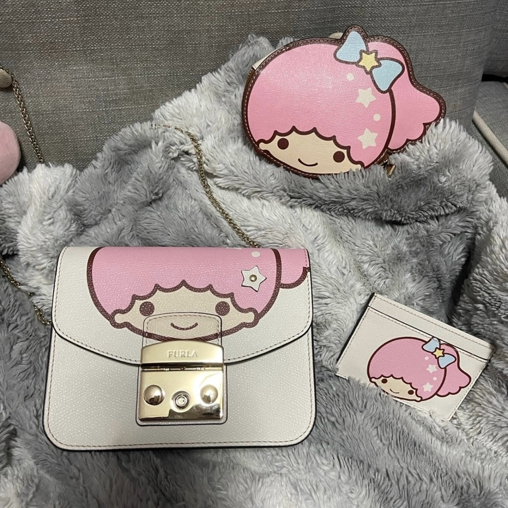 FURLA SANRIO LITTLE TWIN STARS BAG SET - Picture 1 of 8